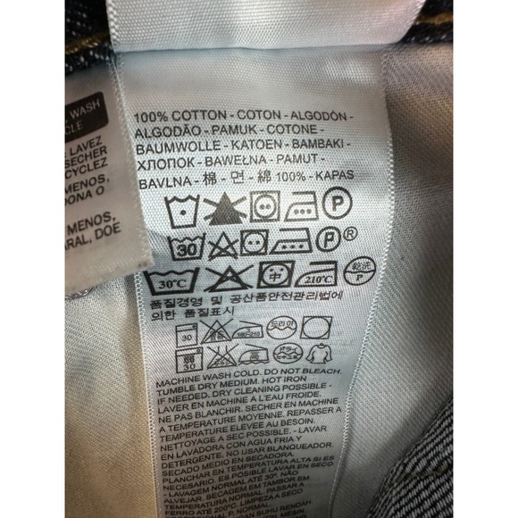 Levi's 559 Relaxed Straight Denim Blue Jeans Dark Wash Men's Size 36 x 38 Rugby - Picture 9 of 11